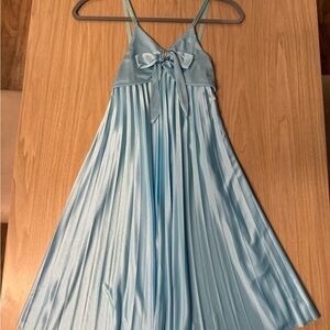 Byer California Sky Blue Satin Dress